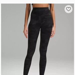 Lululemon - Align High Rise - Black Camo